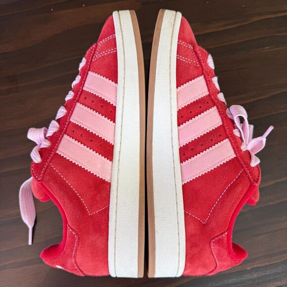 Size 7.5 - adidas Campus 00s Low Scarlet Red Gum sole - H03477 - Picture 3 of 14